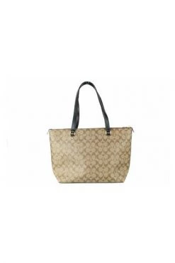 Coach Shoppers Tote Bags Beige