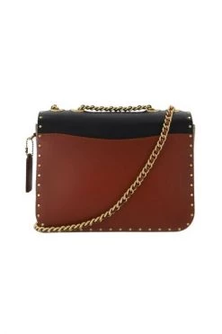 Coach Schoudertassen Coated Canvas Signature Border Rivets And Snake Madison Shoulder Bag Brown -Coach Verkoop 02c3665736bc640822bef413864d5686