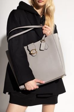 Coach Shoppers Theo Shopper Bag Gray -Coach Verkoop 0465e7295433f710cfad633e916536b7