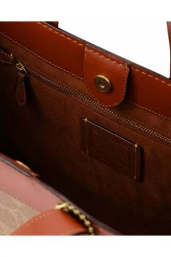 Coach Shoppers Tote Bag Brown -Coach Verkoop 06804f09a4698b9f88909f56b6883744