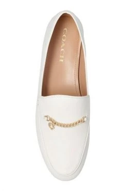 Coach Hanna Leather Loafers Beige -Coach Verkoop 0c6c2a79e4dcf384007b8c7366e7a80d