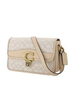 Coach Schoudertassen Shoulder Bag Beige -Coach Verkoop 126179ece2df6145542ceb2f834889e6
