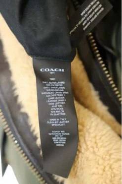 Coach Parka Jassen Jackets Green -Coach Verkoop 186138686bc7784d10f7ecef1aa09b4e