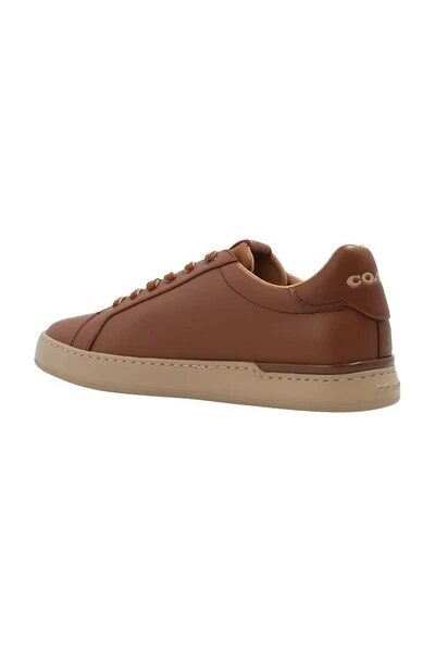 Coach Lowline Leather Sneakers Brown 4 Coach Lowline Leather Sneakers Brown - Afbeelding 2