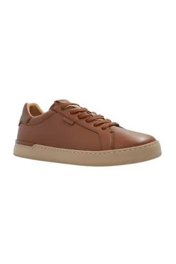 Coach Lowline Leather Sneakers Brown
