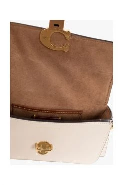 Coach Schoudertassen Cross Body Bags Beige -Coach Verkoop 27b79bfca177e889a31b7bf8512ddae0