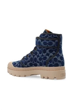 Coach Laarzen Trooper High-top Sneakers Blue -Coach Verkoop 29606136420b3fd86b2f879cc6b4a6c5