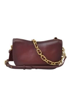 Coach Schoudertassen Swing Chain Bag In Leather Red