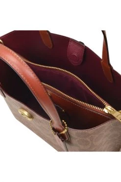 Coach Schoudertassen Willow Bag Brown