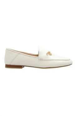 Coach Hanna Leather Loafers Beige -Coach Verkoop 3ca140b572b2cb06e109a6241e3ce5bf