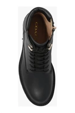 Coach Enkellaarsjes ‘Ainsley’ Leather Ankle Boots Black -Coach Verkoop 4ae8502b00d457f3e3536608a5f049af