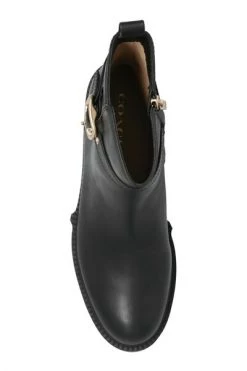 Coach Enkellaarsjes ‘Lacey’ Leather Ankle Boots Black -Coach Verkoop 50870de974b7b097b2b284c8d85f57ac