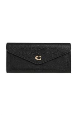 Coach Portefeuilles ‘Wyn‘ Wallet With Logo Black -Coach Verkoop 53c9c9f3801dde07e815afd56381f2ab