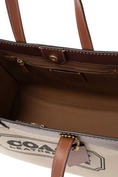 Coach Shoppers Shoulder Bag With Logo White 14 Coach Shoppers Shoulder Bag With Logo White