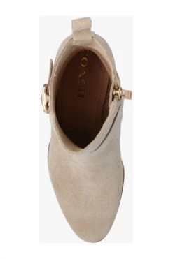 Coach Enkellaarsjes Heeled Boots Beige -Coach Verkoop 56e2c84dfb102f9743266b620e87ab75