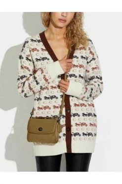 Coach Schoudertassen POCKET Brown -Coach Verkoop 5a1db60fcf0f8031fe9b0fb8fdec9be0