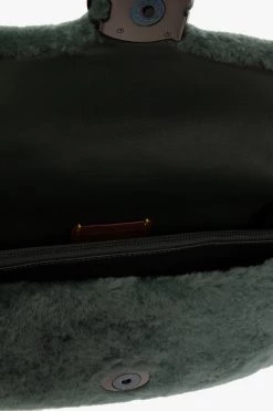 Coach Schoudertassen ‘Pillow Tabby 26’ Shearling Shoulder Bag Green -Coach Verkoop 5d03141db406cca55e34fbdba161d741