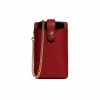 Coach Koptelefoons Turnlock Chain Phone Bag Red -Coach Verkoop 5f9f43679b1aa77f66148d3b8d075586