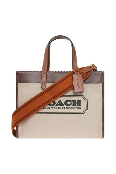 Coach Shoppers Shoulder Bag With Logo White 16 Coach Shoppers Shoulder Bag With Logo White - Afbeelding 3