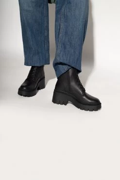 Coach Enkellaarsjes ‘Ainsley’ Leather Ankle Boots Black -Coach Verkoop 7566c8c3c2ecbd8bb41bb948eb2541b1