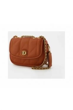 Coach Handtassen Quilted Pillow Madison Shoulder Bag 18 In Orange Leather Orange -Coach Verkoop 7ab699737d366183ea16b9a8a51314a6