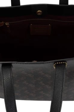 Coach Shoppers Field Tote Bag Black