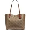 Coach Shoppers Tote Bags Brown