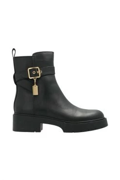Coach Enkellaarsjes ‘Lacey’ Leather Ankle Boots Black