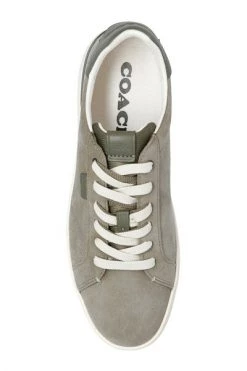 Coach Lowline Suede Sneakers Green -Coach Verkoop 8441144b1d3d560965e87a05063e3f0f