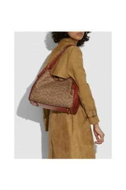 Coach Schoudertassen Lori Shoulder Bag In Canvas Brown -Coach Verkoop 86c24a352ff890ff7f436a8d1009029e 1