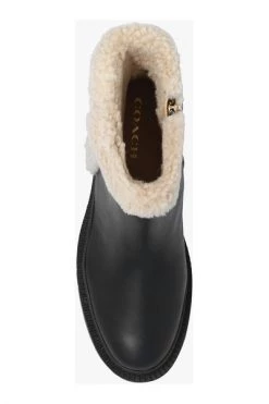 Coach Enkellaarsjes ‘Jane’ Leather Ankle Boots Black -Coach Verkoop 9112f3a94234a90b48ac19b5b97c58c7