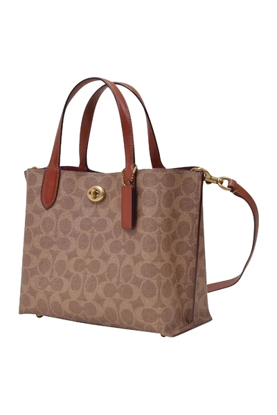 Coach Schoudertassen Willow Bag Brown 4 Coach Schoudertassen Willow Bag Brown - Afbeelding 2