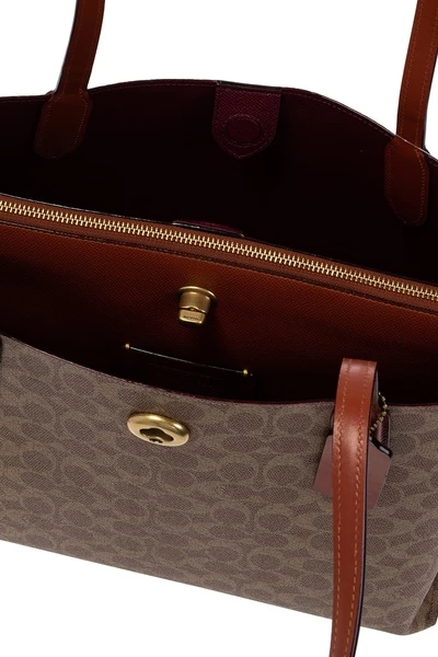 Coach Shoppers ‘Willow’ Shopper Bag Brown 7 Coach Shoppers ‘Willow’ Shopper Bag Brown - Afbeelding 5