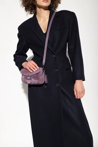 Coach Schoudertassen ‘Pillow Tabby 18’ Shearling Shoulder Bag Purple 4 Coach Schoudertassen ‘Pillow Tabby 18’ Shearling Shoulder Bag Purple - Afbeelding 2