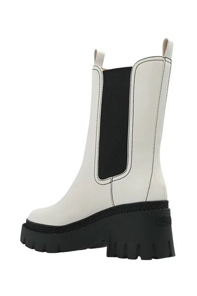 Coach Chelseaboots Alexa Leather Ankle Boots White 6 Coach Chelseaboots Alexa Leather Ankle Boots White - Afbeelding 4