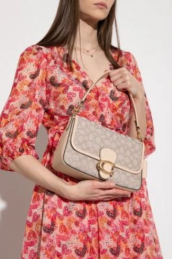 Coach Schoudertassen Sig Jaq Soft Shoulder Bag Beige -Coach Verkoop a2b46c67fb382ed03665eb257c6c331d