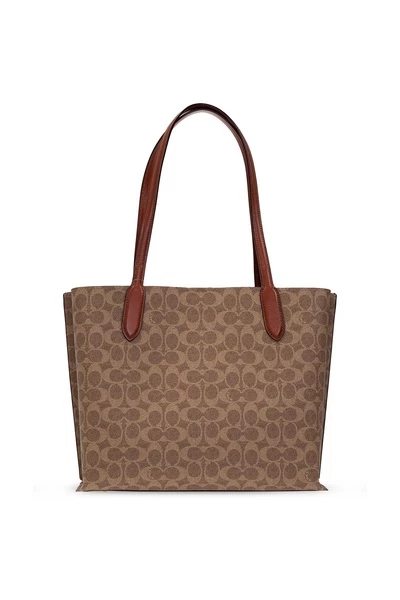 Coach Shoppers ‘Willow’ Shopper Bag Brown 5 Coach Shoppers ‘Willow’ Shopper Bag Brown - Afbeelding 3