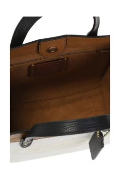 Coach Shoppers Field Shoulder Bag Beige