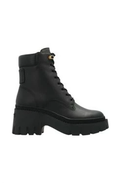 Coach Enkellaarsjes ‘Ainsley’ Leather Ankle Boots Black
