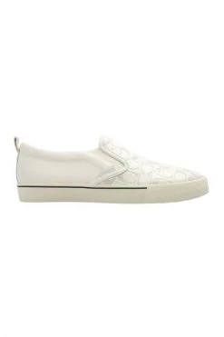 Coach Sneakers Skate Slip-on Shoes Beige -Coach Verkoop bd664bfcc763f12fb8e684ec47f6330c