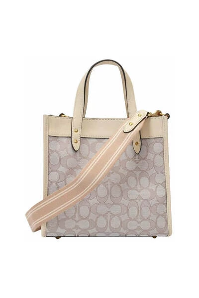 Coach Shoppers Field Tote 22 Beige 3 Coach Shoppers Field Tote 22 Beige