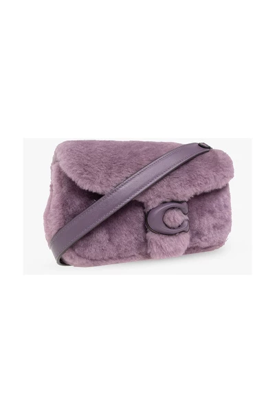 Coach Schoudertassen ‘Pillow Tabby 18’ Shearling Shoulder Bag Purple 6 Coach Schoudertassen ‘Pillow Tabby 18’ Shearling Shoulder Bag Purple - Afbeelding 4