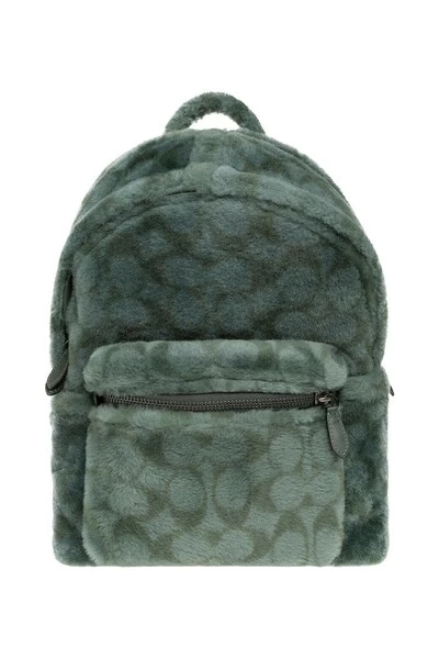 Coach Rugzakken ‘Charter’ Shearling Backpack Green 7 Coach Rugzakken ‘Charter’ Shearling Backpack Green - Afbeelding 5