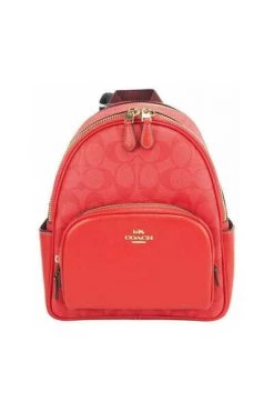 Coach Rugzakken Backpacks Red -Coach Verkoop cafc43947e63f80ccac120337c4dd56a