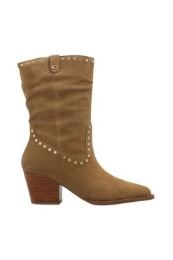 Coach Cowboylaarzen Ankle Boots Brown -Coach Verkoop cf44d252d4b393b55d58faf87cd9d4e1