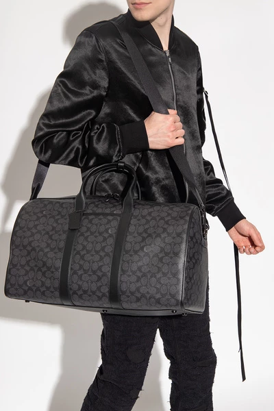 Coach Weekendtassen Monogrammed Duffel Bag Black 4 Coach Weekendtassen Monogrammed Duffel Bag Black - Afbeelding 2