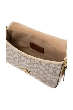 Coach Schoudertassen Sig Jaq Soft Shoulder Bag Beige -Coach Verkoop d246dcd68cbb8b3cace4f137b696210a