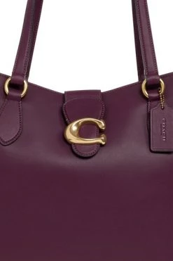 Coach Schoudertassen Theo Shopper Bag Purple -Coach Verkoop d69ef01d98dca0a86efe7932642c4ac7