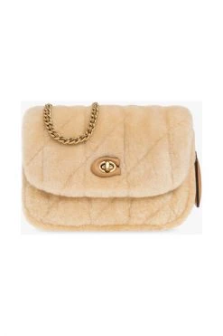 Coach Schoudertassen Cross Body Bags Beige -Coach Verkoop dc6dabbf980cacd27c1c06637d9d294b