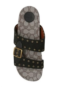 Coach Slippers Ally Slides Black -Coach Verkoop ed64235897a122d1f2635c501994451e